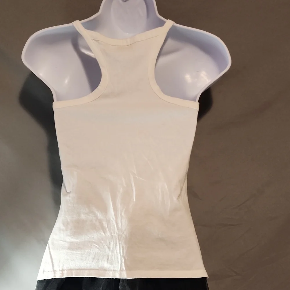 Black and White Sleeveless Fitted Camisol